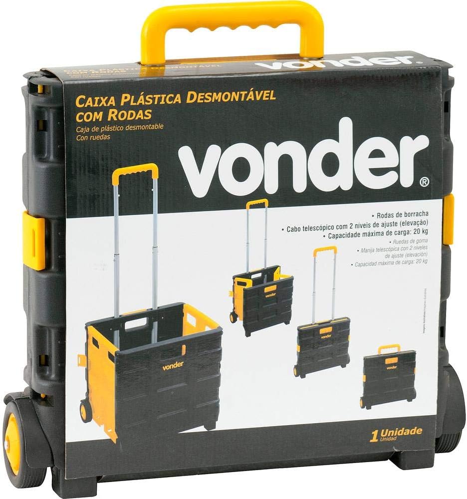 Caixa Plástica Vonder com Rodas para Ferramentas e Acessórios 5 Caixa Plástica Vonder com Rodas para Ferramentas e Acessórios - Imagem 5