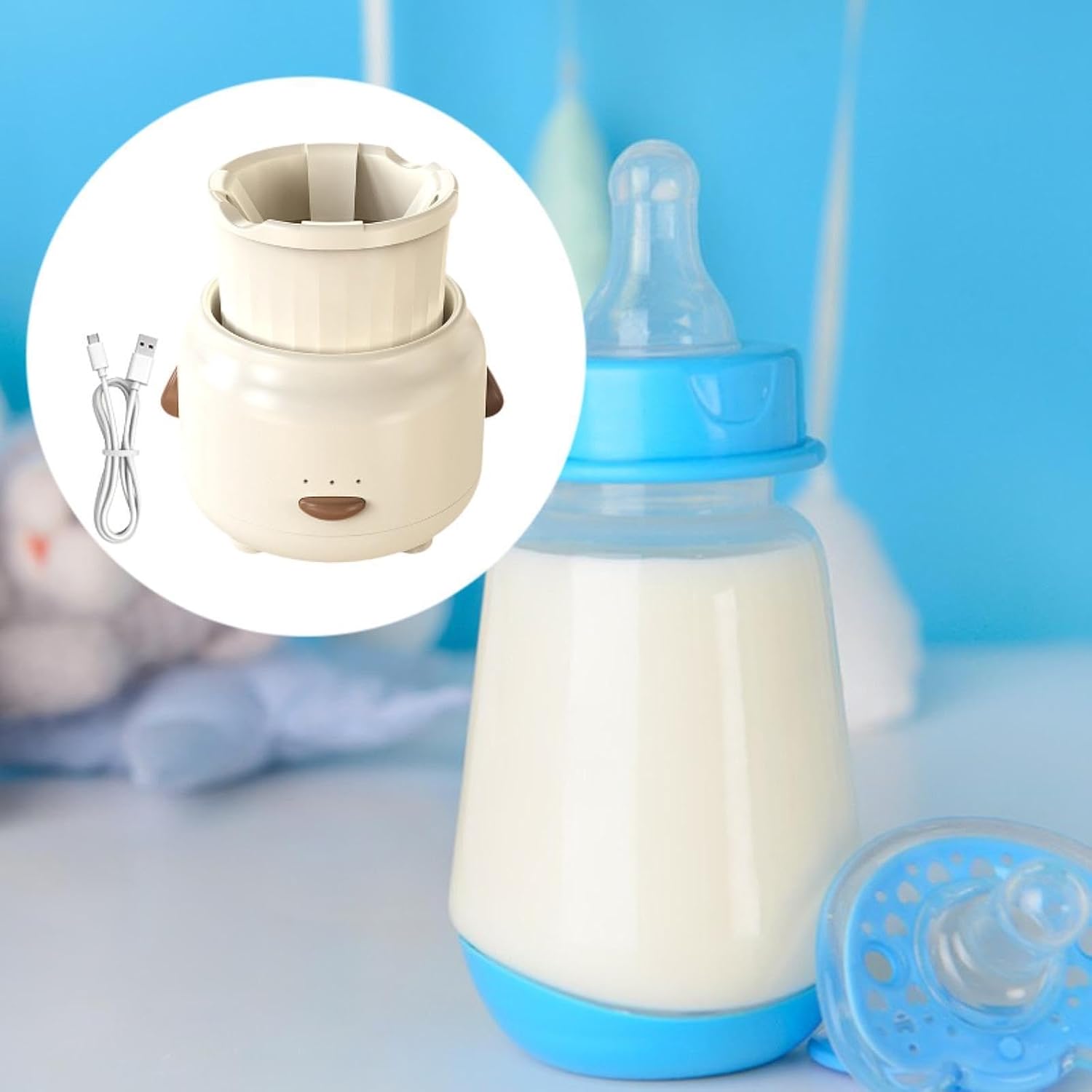 Agitador Almencla Automático Elétrico para Leite de Bebê 3 Agitador Almencla Automático Elétrico para Leite de Bebê - Imagem 3