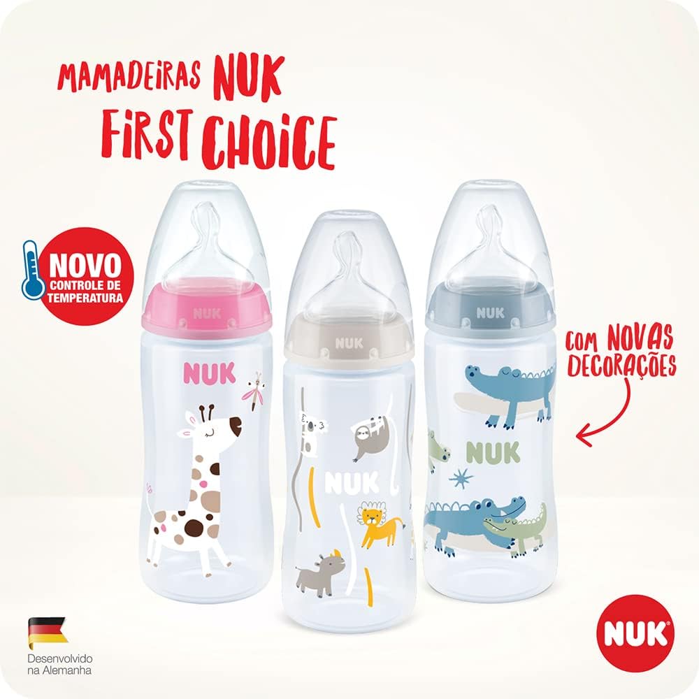 Mamadeira NUK First Choice 300ml com Controle de Temperatura 7 Mamadeira NUK First Choice 300ml com Controle de Temperatura - Imagem 7