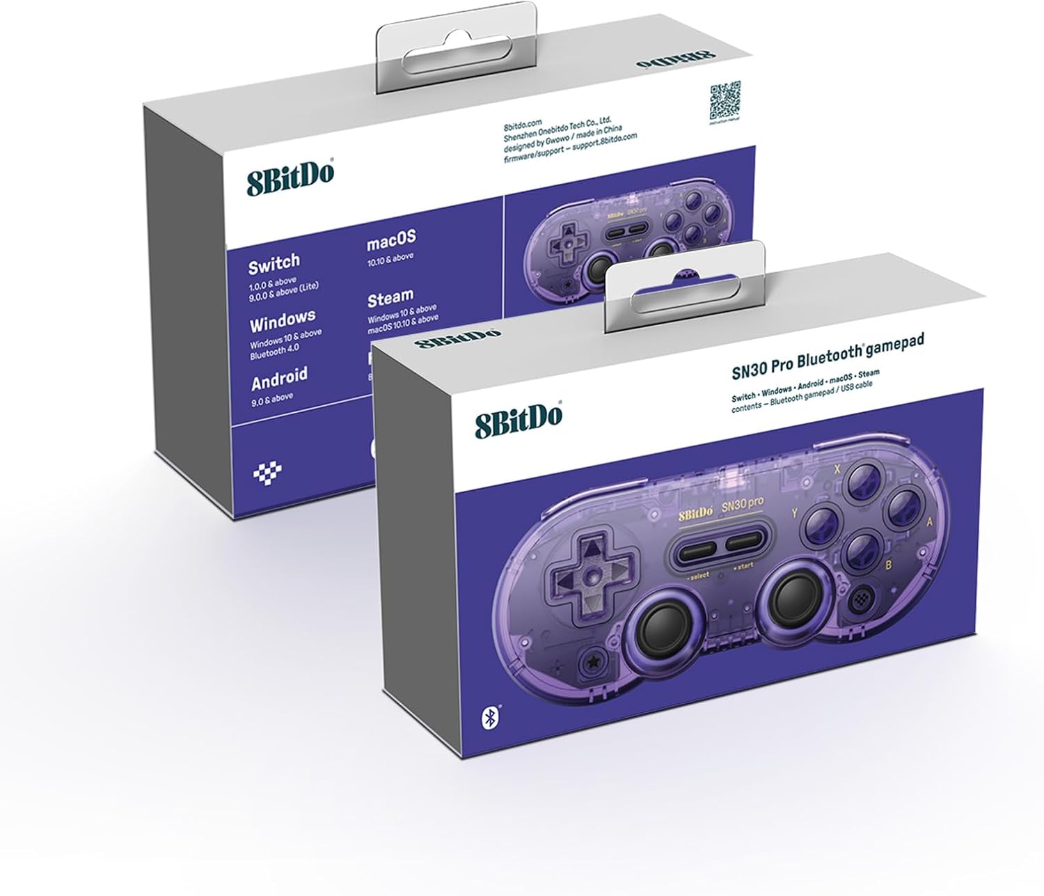 Controle 8Bitdo SN30 Pro Bluetooth com Joystick Hall Purple 6 Controle 8Bitdo SN30 Pro Bluetooth com Joystick Hall Purple - Imagem 6