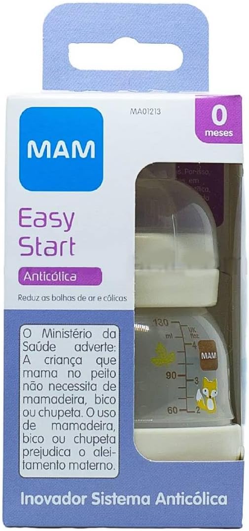 Mamadeira MAM Easy Start 130ml Anticólica Neutra 0+ Meses 8 Mamadeira MAM Easy Start 130ml Anticólica Neutra 0+ Meses - Imagem 8