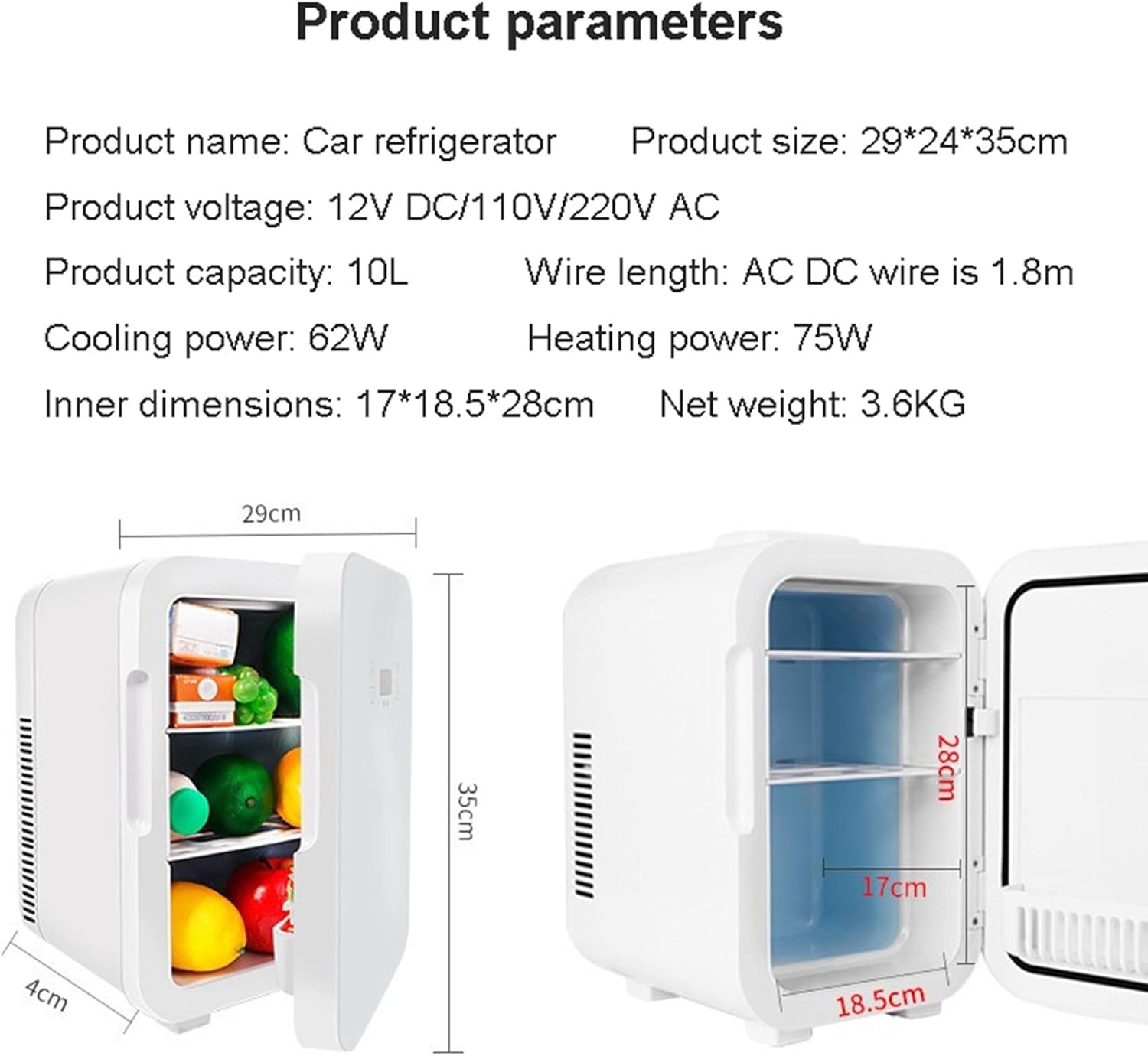 Mini Geladeira GYP-JFDSZ 10L Portátil Dual Core Silver 110V/220V 8 Mini Geladeira GYP-JFDSZ 10L Portátil Dual Core Silver 110V/220V - Imagem 8