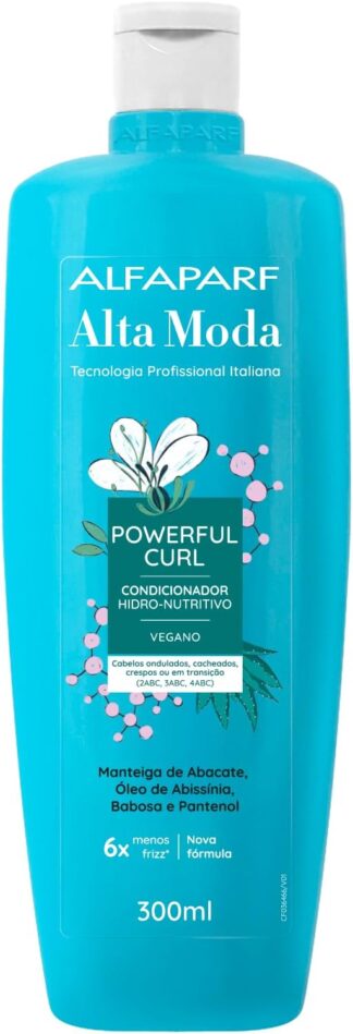Condicionador Powerful Curl Alta Moda Alfaparf 300ml Hidratante