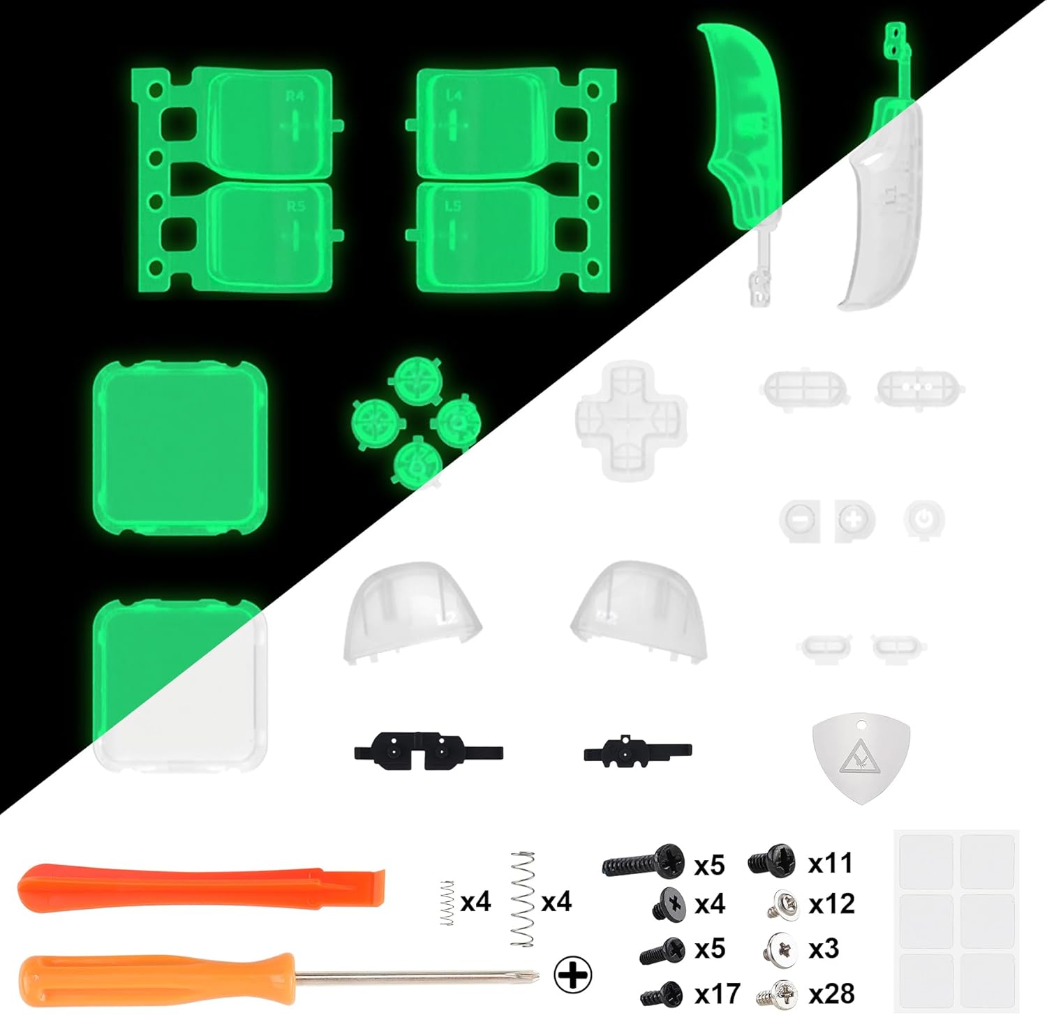 Botões eXtremeRate para Steam Deck Kit Completo Glow in Dark 2 Botões eXtremeRate para Steam Deck Kit Completo Glow in Dark - Imagem 2