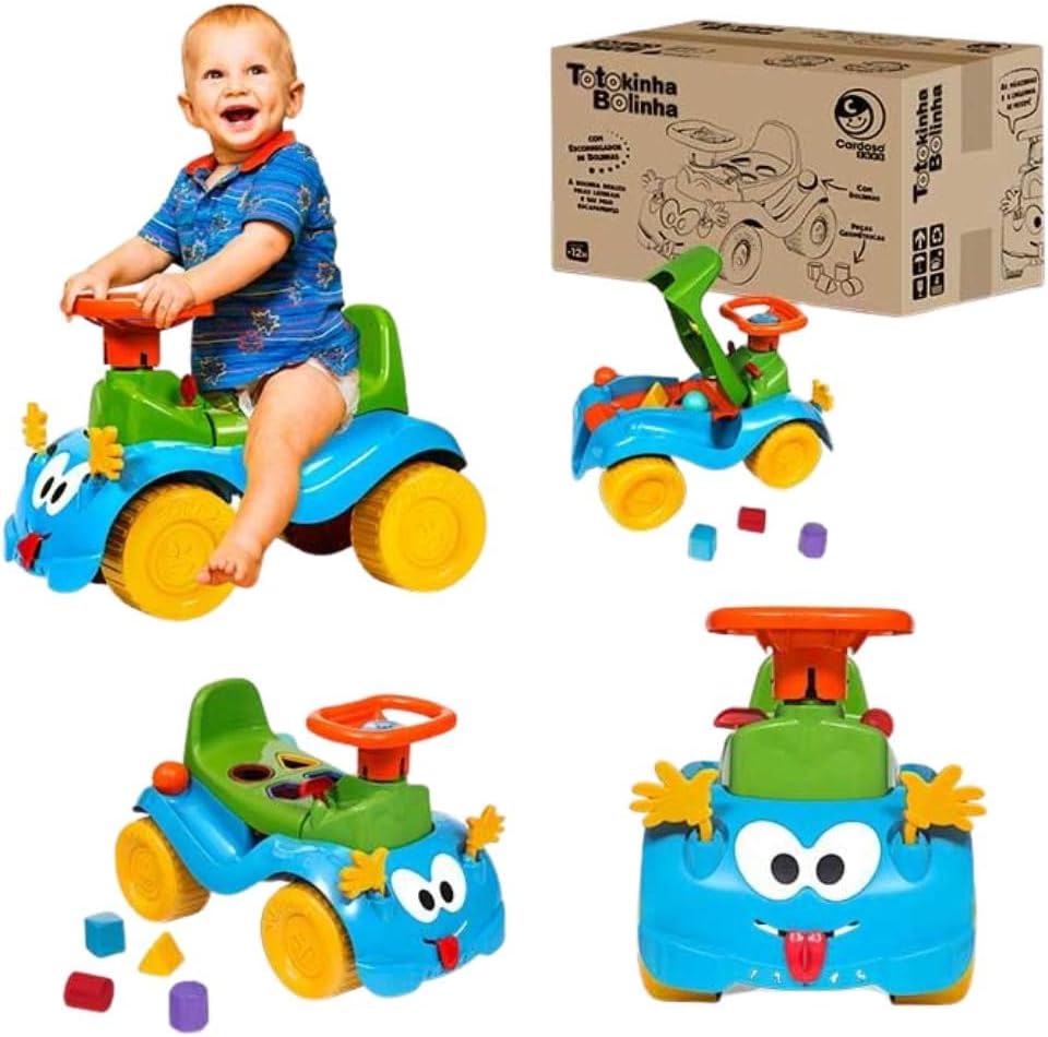 Totokinha Bolinha Cardoso Toys Menino Andador Infantil Azul 8 Totokinha Bolinha Cardoso Toys Menino Andador Infantil Azul - Imagem 8