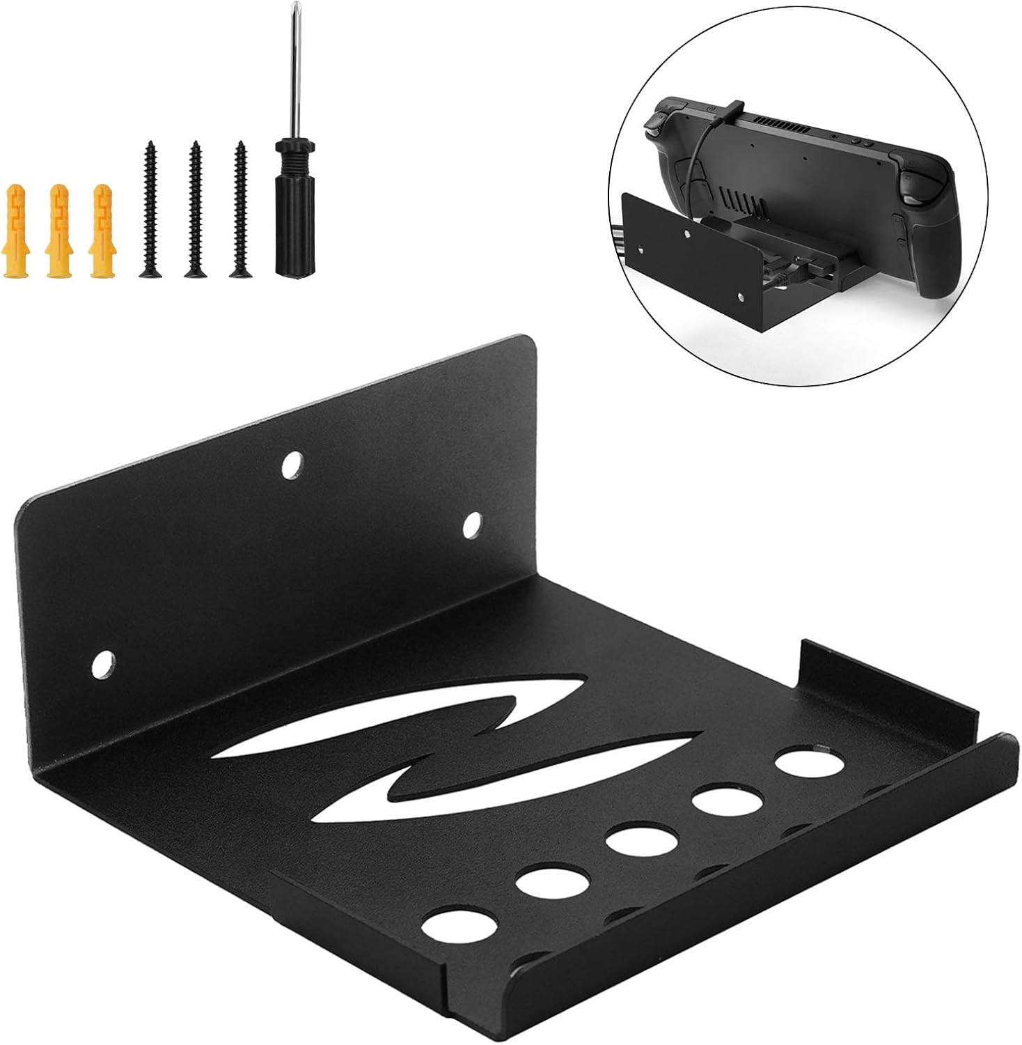 Suporte de Parede Yibeico para Dock Steam Deck Organizador 1 Suporte de Parede Yibeico para Dock Steam Deck Organizador