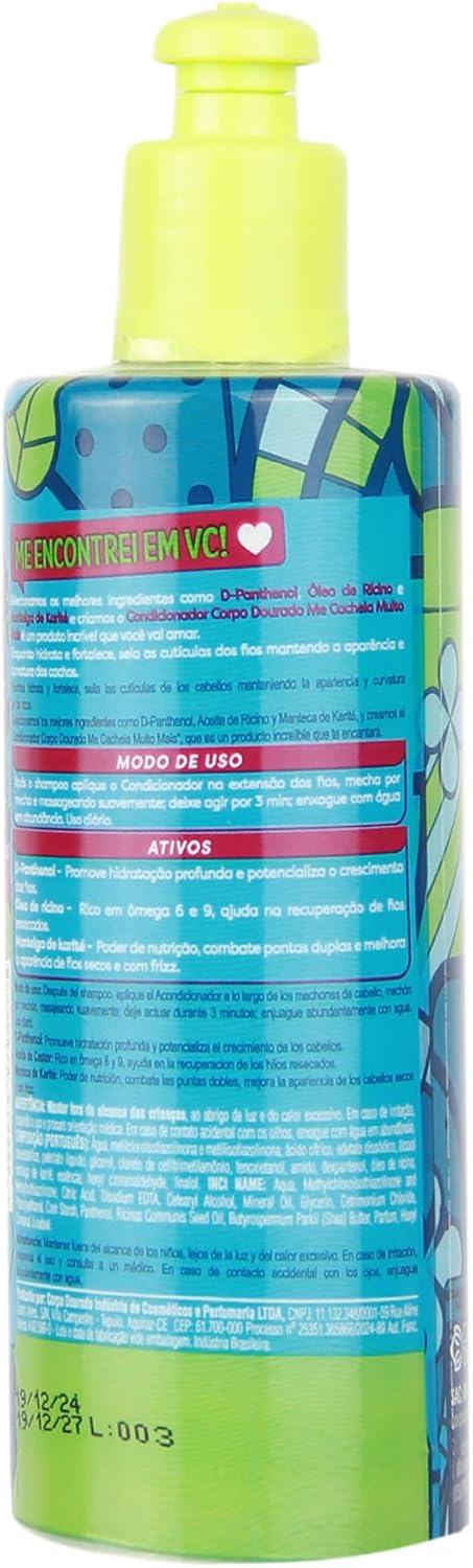 Condicionador Corpo Dourado Me Cacheia Muito Mais Hidratação 3 Condicionador Corpo Dourado Me Cacheia Muito Mais Hidratação - Imagem 3