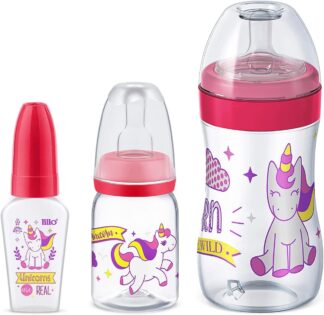 Kit de Mamadeira Lillo Evolution Magia Rosa 3 Peças Completo