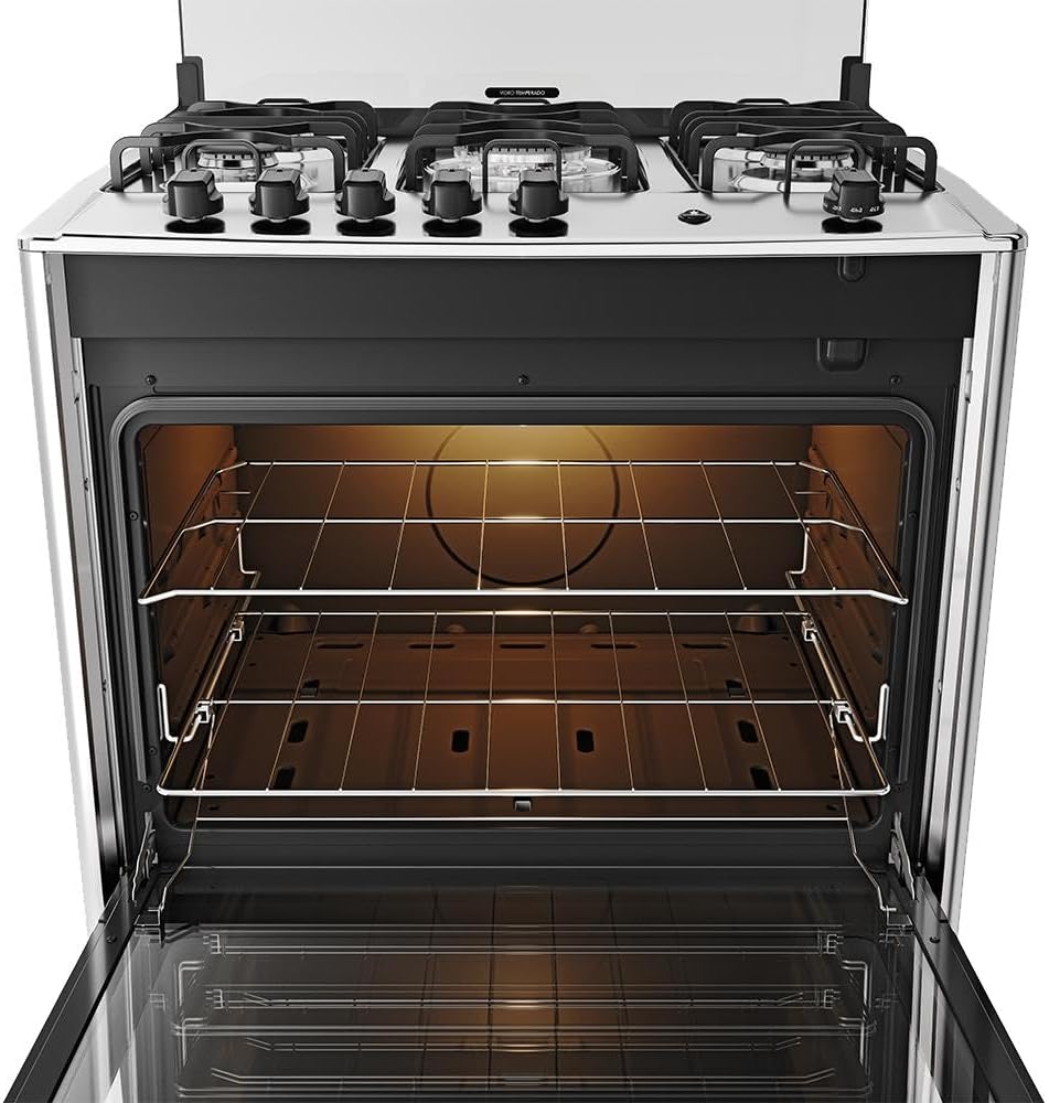 Fogão 5 Bocas Dako Magister Preto com Mesa de Inox Bivolt 6 Fogão 5 Bocas Dako Magister Preto com Mesa de Inox Bivolt - Imagem 6