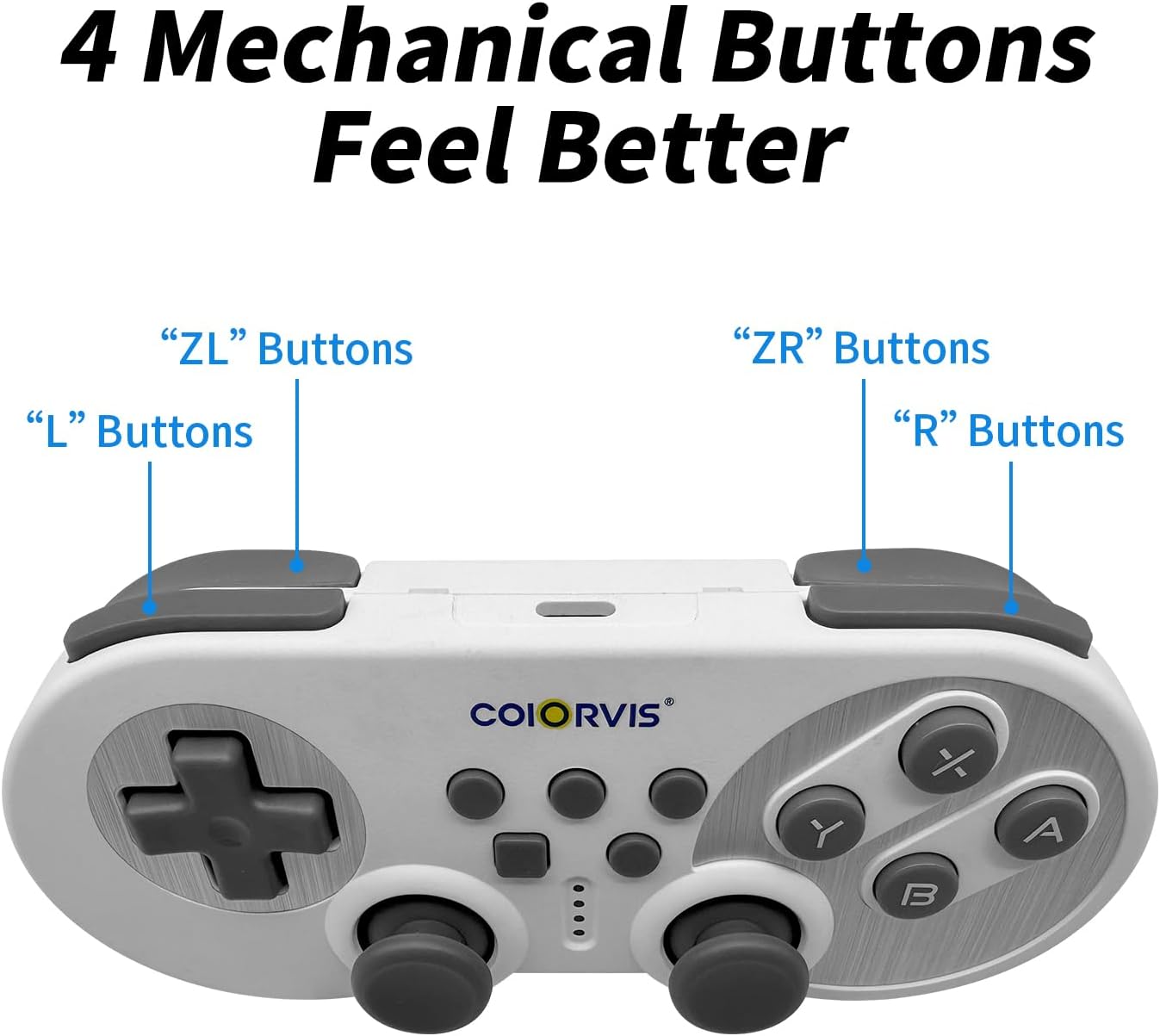 Controle Mini Pro Wireless Coiorvis para Switch PC e Android 3 Controle Mini Pro Wireless Coiorvis para Switch PC e Android - Imagem 3