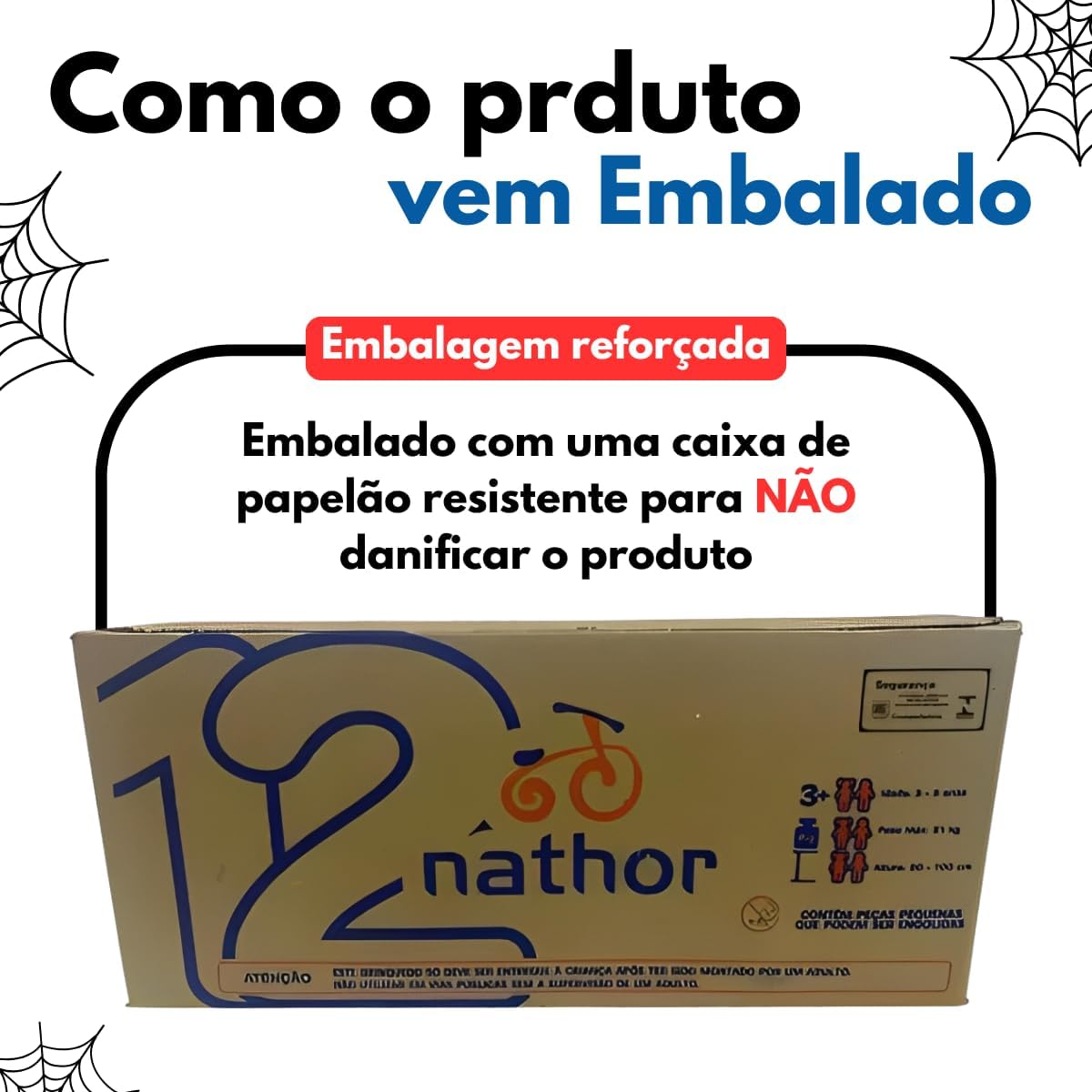 Bicicleta Infantil Nathor Spider-Man Aro 12 com Rodinhas 6 Bicicleta Infantil Nathor Spider-Man Aro 12 com Rodinhas - Imagem 6