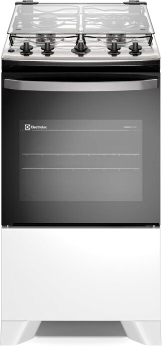 Fogão 4 Bocas Electrolux Efficient Branco com Mesa Inox