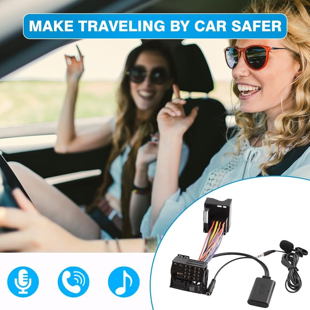 Adaptador Bluetooth TOTMOX para BMW e Mini Cooper com Microfone 6 Adaptador Bluetooth TOTMOX para BMW e Mini Cooper com Microfone - Imagem 6