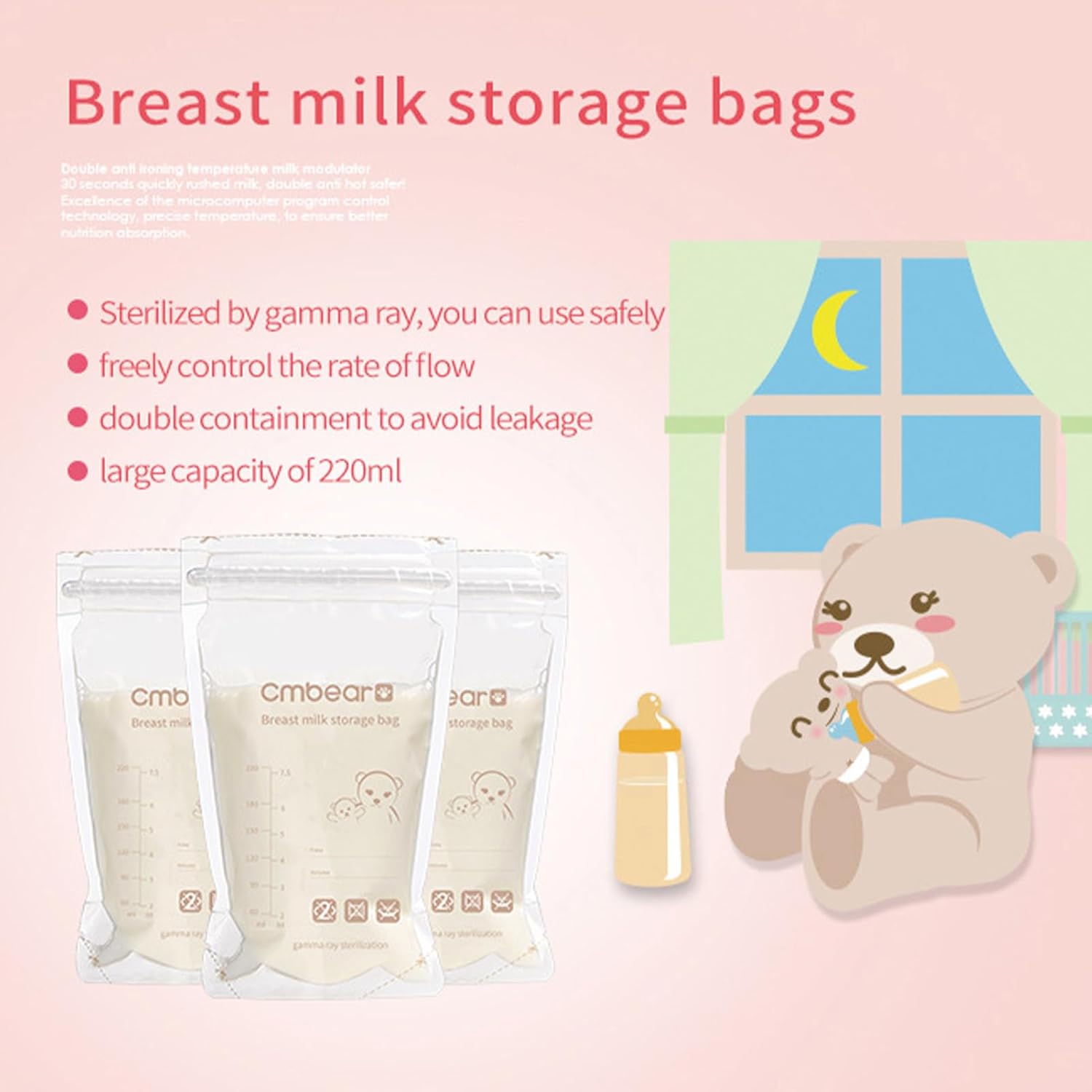 Saco de Armazenamento de Leite Materno 220ml 30 Unidades 9 Saco de Armazenamento de Leite Materno 220ml 30 Unidades - Imagem 9