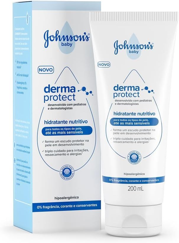 Hidratante Nutritivo Johnson's Baby Derma Protect 200ml 1 Hidratante Nutritivo Johnson's Baby Derma Protect 200ml