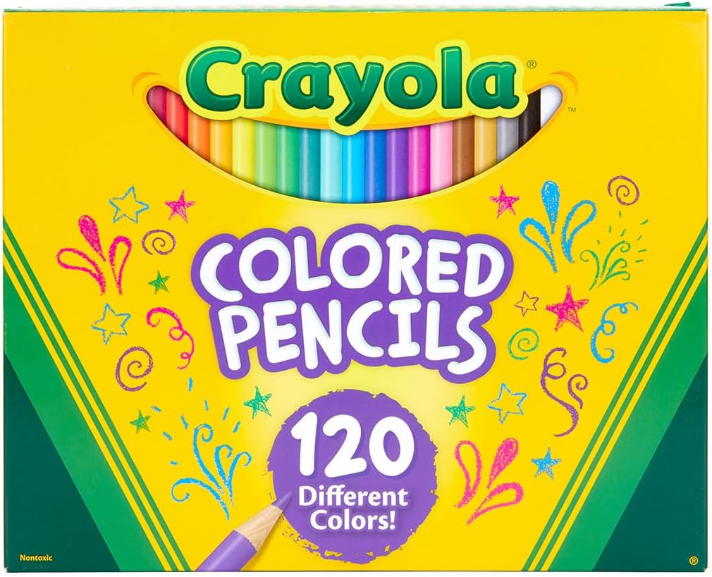 Lápis de Cor Crayola 120 Cores Conjunto para Desenho Profissional 2 Lápis de Cor Crayola 120 Cores Conjunto para Desenho Profissional - Imagem 2