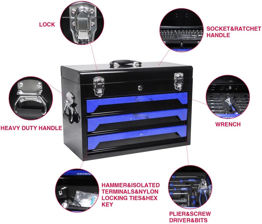 Caixa de Ferramentas Fulvari W1102111196 Organizador Portátil 4 Caixa de Ferramentas Fulvari W1102111196 Organizador Portátil - Imagem 4