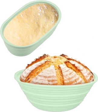 Banneton YEEKIDAIJ Cesta de Silicone Dobravel para Pão 26 cm