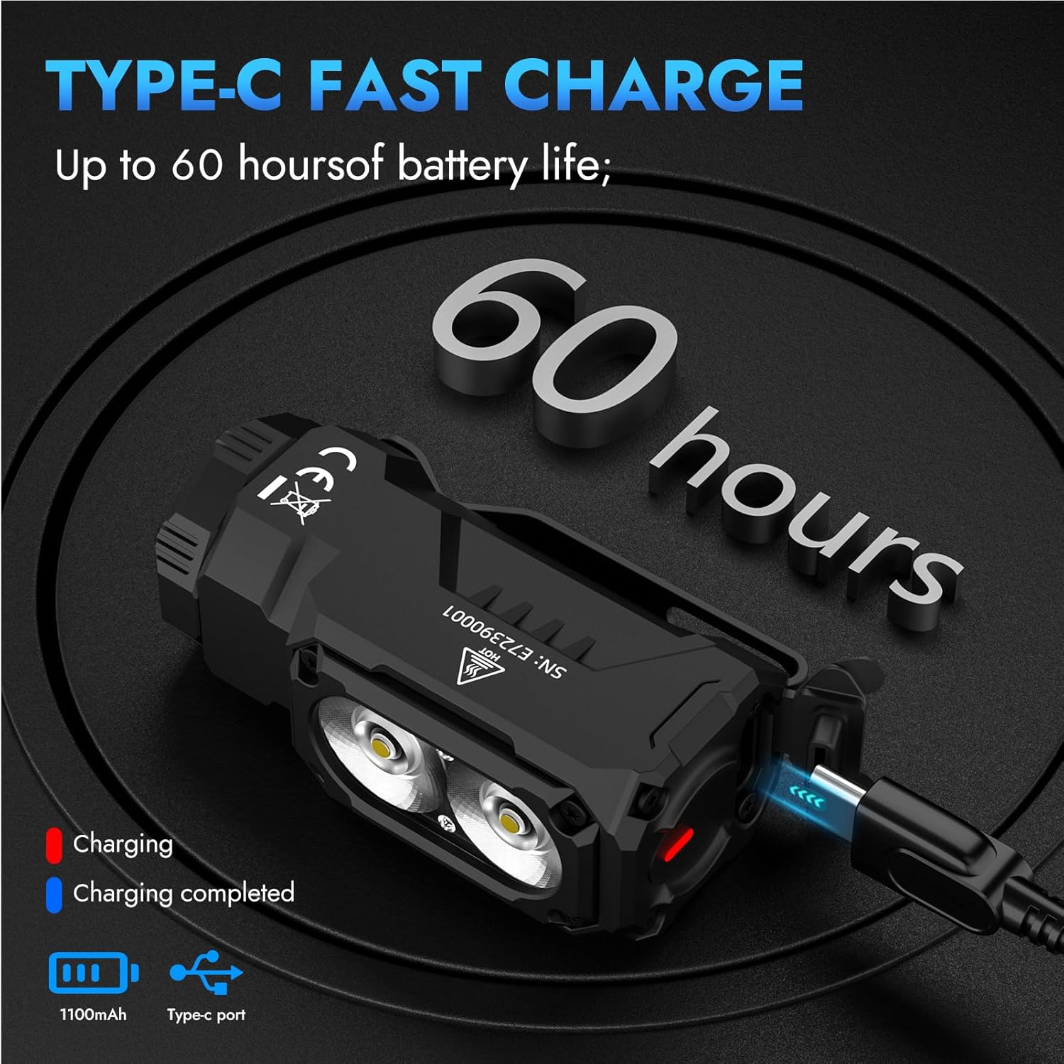 Lanterna Wuben E7 Recarregável LED 1800 Lúmens Portátil EDC 6 Lanterna Wuben E7 Recarregável LED 1800 Lúmens Portátil EDC - Imagem 6