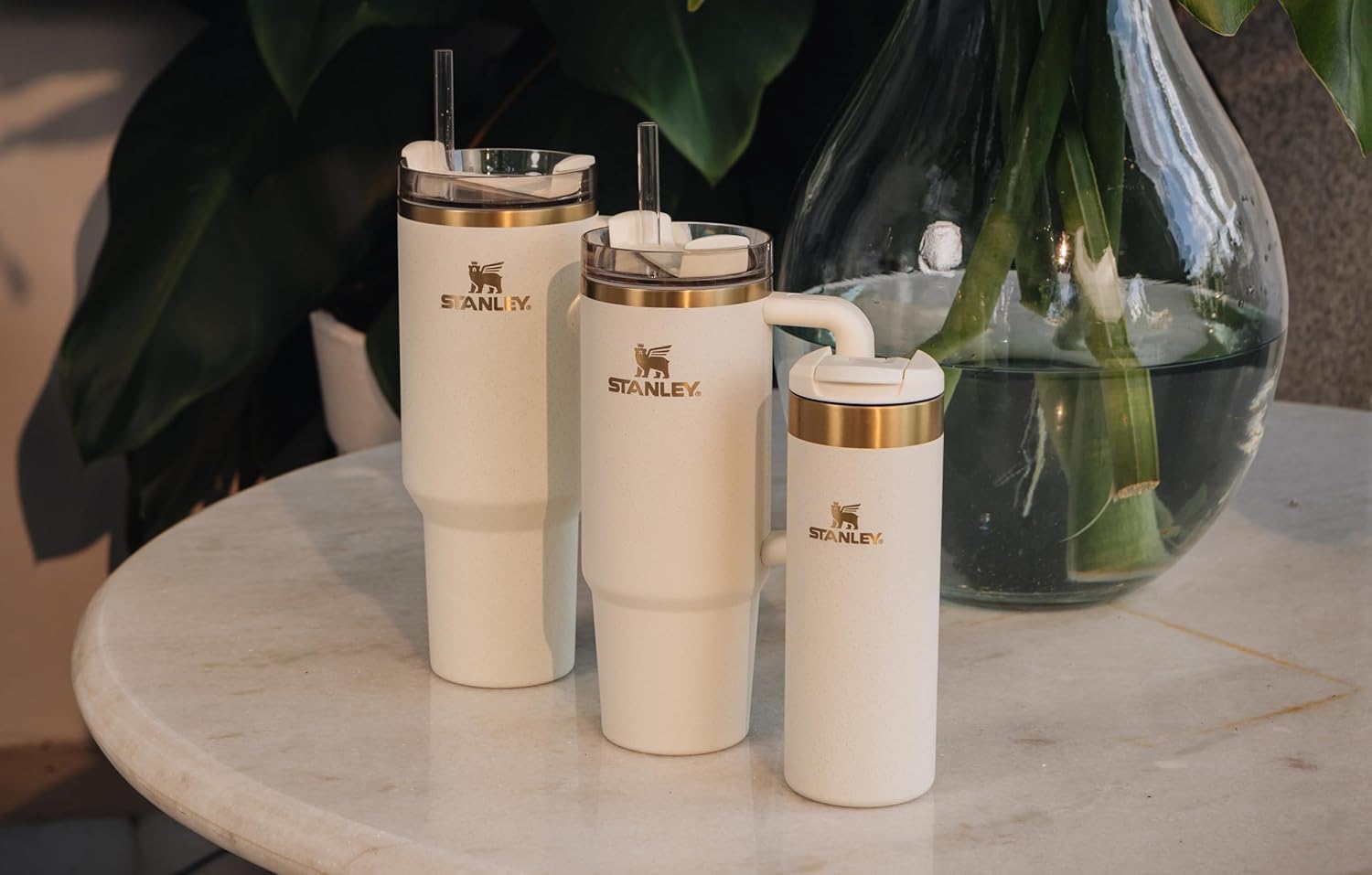 Copo Stanley Quencher 2.0 1,18L Aço Inox Térmico Cream Moon 6 Copo Stanley Quencher 2.0 1,18L Aço Inox Térmico Cream Moon - Imagem 6