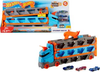 Pista de Brinquedo Hot Wheels Reboque City com Lançador Duplo
