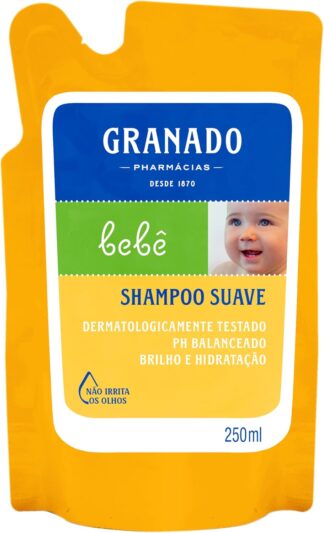 Granado Shampoo Bebê Tradicional 250ml Hidrata e Protege Cabelos Secos