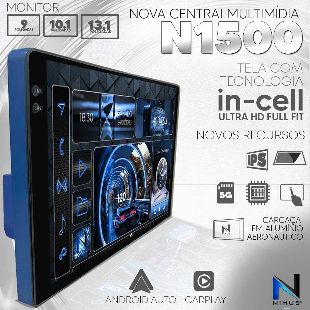 Central Multimidia Nimus N1500 Android com Carplay e 4G 9 Pol 4 Central Multimidia Nimus N1500 Android com Carplay e 4G 9 Pol - Imagem 4