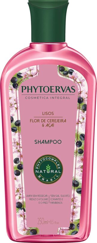 Shampoo Phytoervas Lisos 250ml Uso Diário para Cabelos Lisos