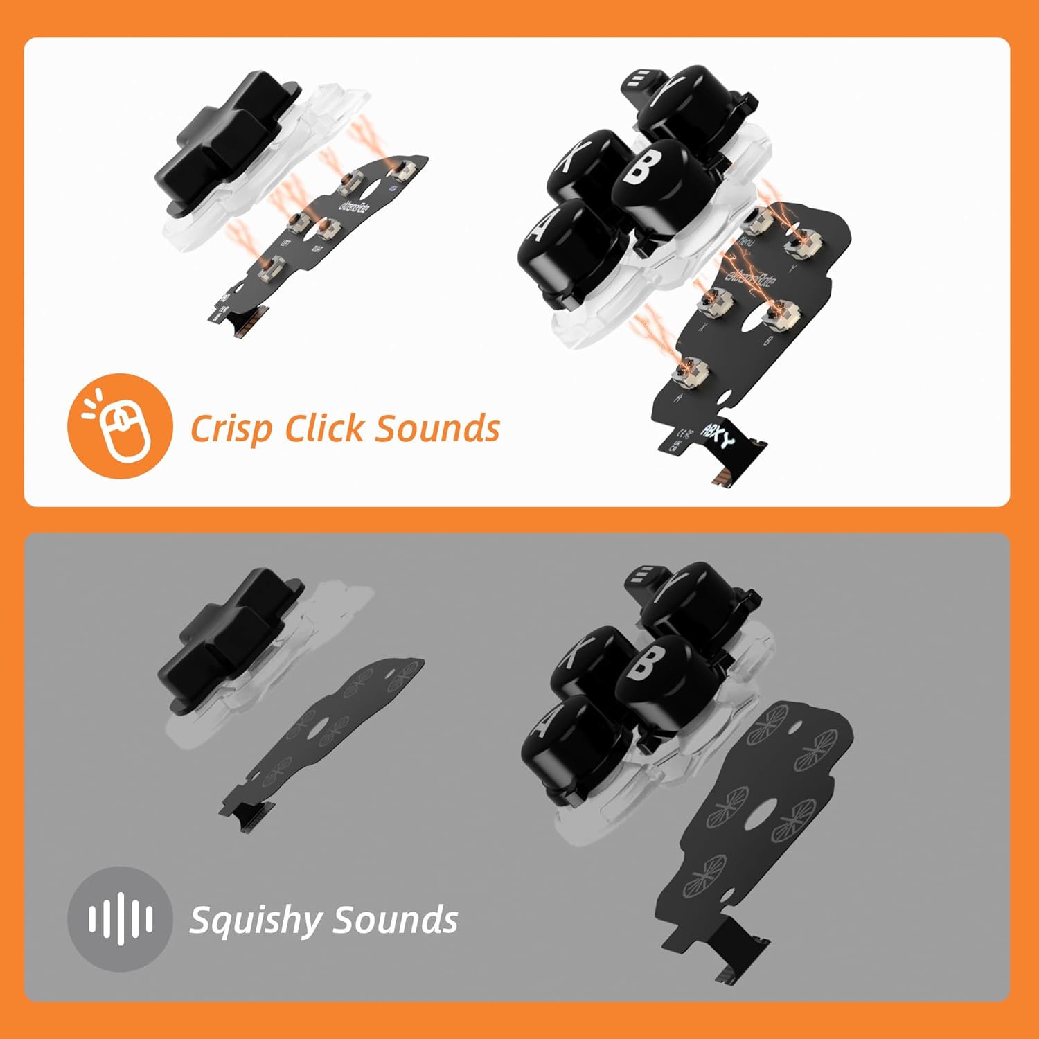 Kit de Botões Face Clicky eXtremeRate para Steam Deck OLED 5 Kit de Botões Face Clicky eXtremeRate para Steam Deck OLED - Imagem 5