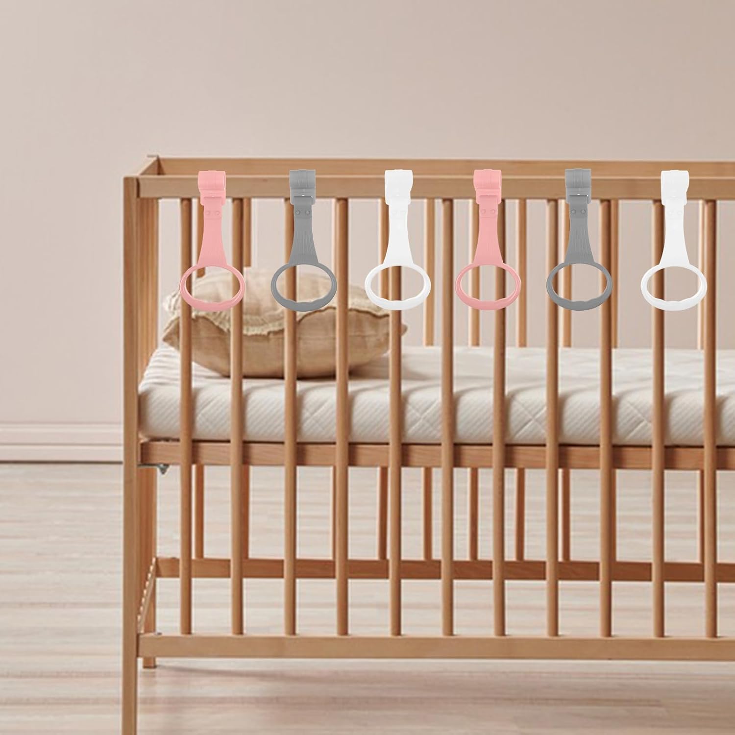 Argolas de Puxar Safigle para Berço Auxílio Caminhada 6 Peças 8 Argolas de Puxar Safigle para Berço Auxílio Caminhada 6 Peças - Imagem 8