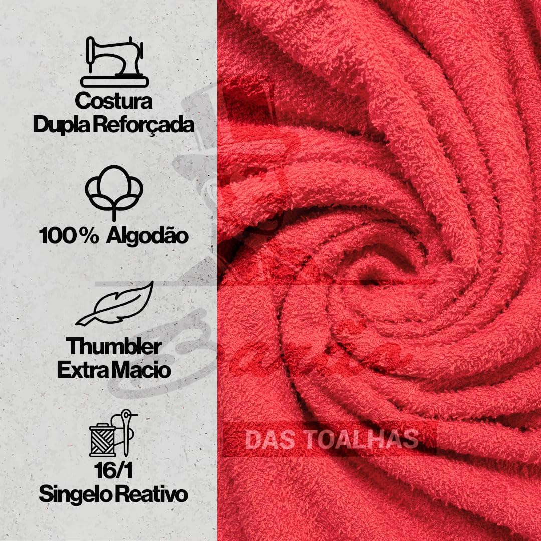 Kit 6 Toalhas de Banho Barão das Toalhas Gigante Soft Max 80x150 4 Kit 6 Toalhas de Banho Barão das Toalhas Gigante Soft Max 80x150 - Imagem 4