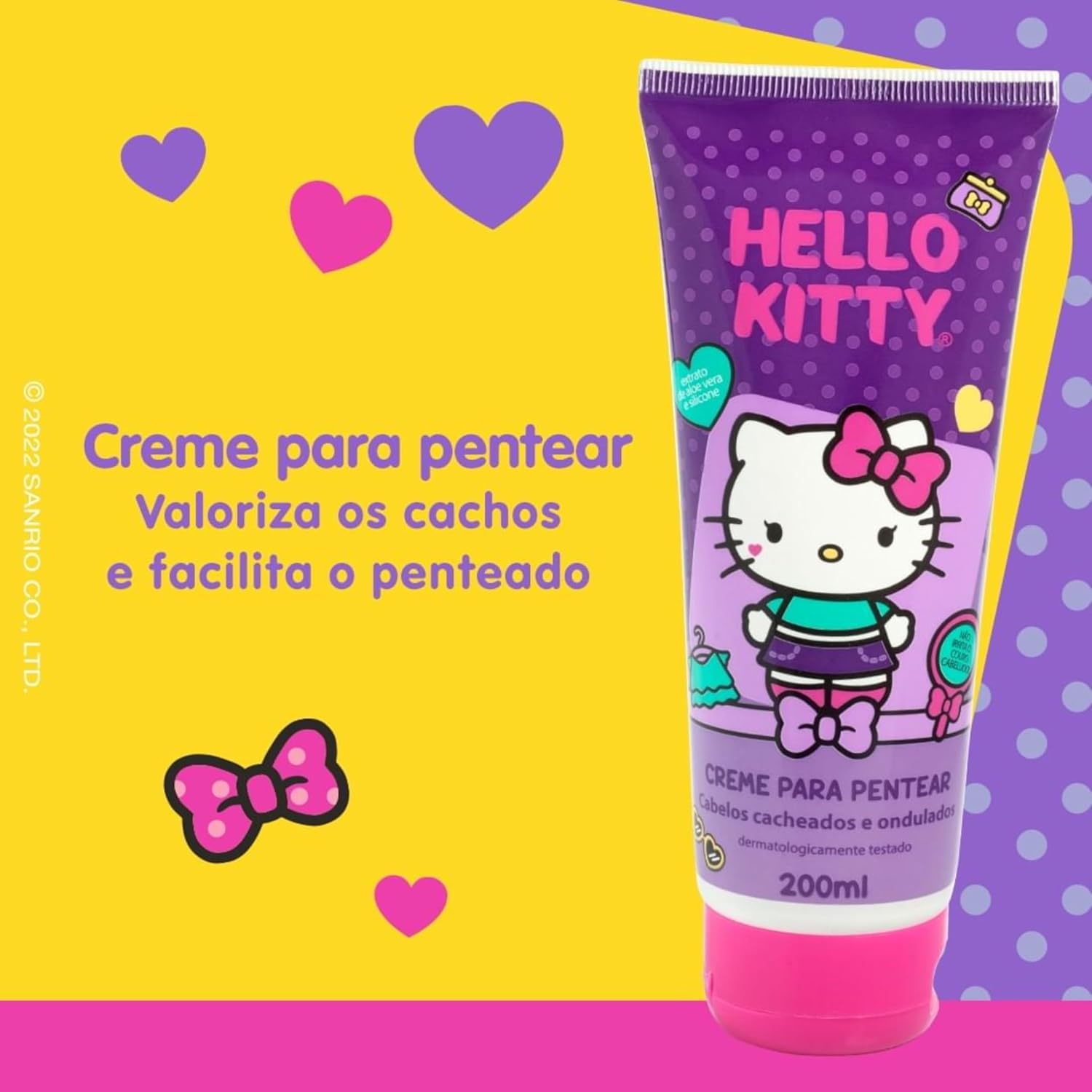 Condicionador Infantil Farmax Hello Kitty para Cabelos Cacheados 11 Condicionador Infantil Farmax Hello Kitty para Cabelos Cacheados - Imagem 11