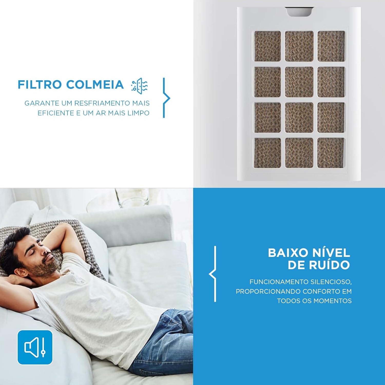 Climatizador de Ar Midea ACM52 Portátil Ventila e Umidifica 5 Climatizador de Ar Midea ACM52 Portátil Ventila e Umidifica - Imagem 5