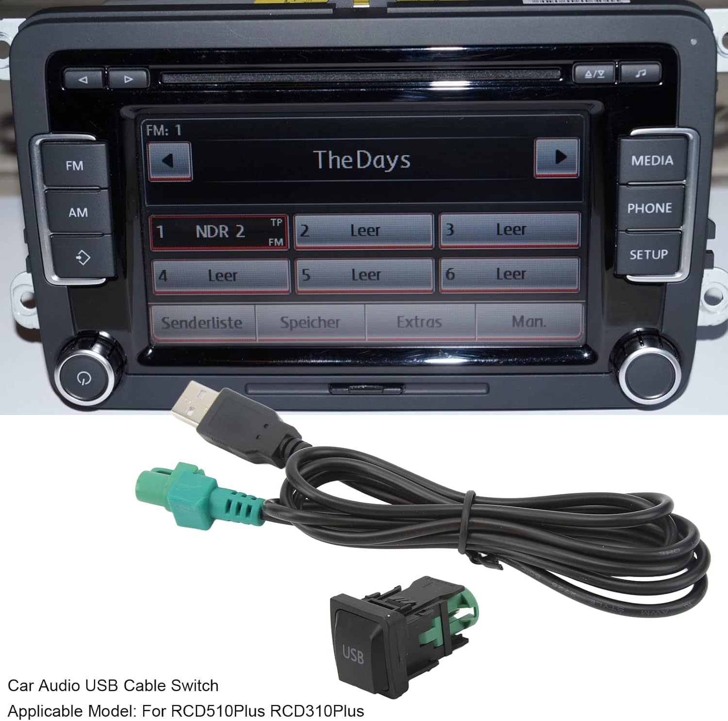 Botão USB Áudio Enger Manor RCD510Plus RCD310Plus Adaptador 5 Botão USB Áudio Enger Manor RCD510Plus RCD310Plus Adaptador - Imagem 5