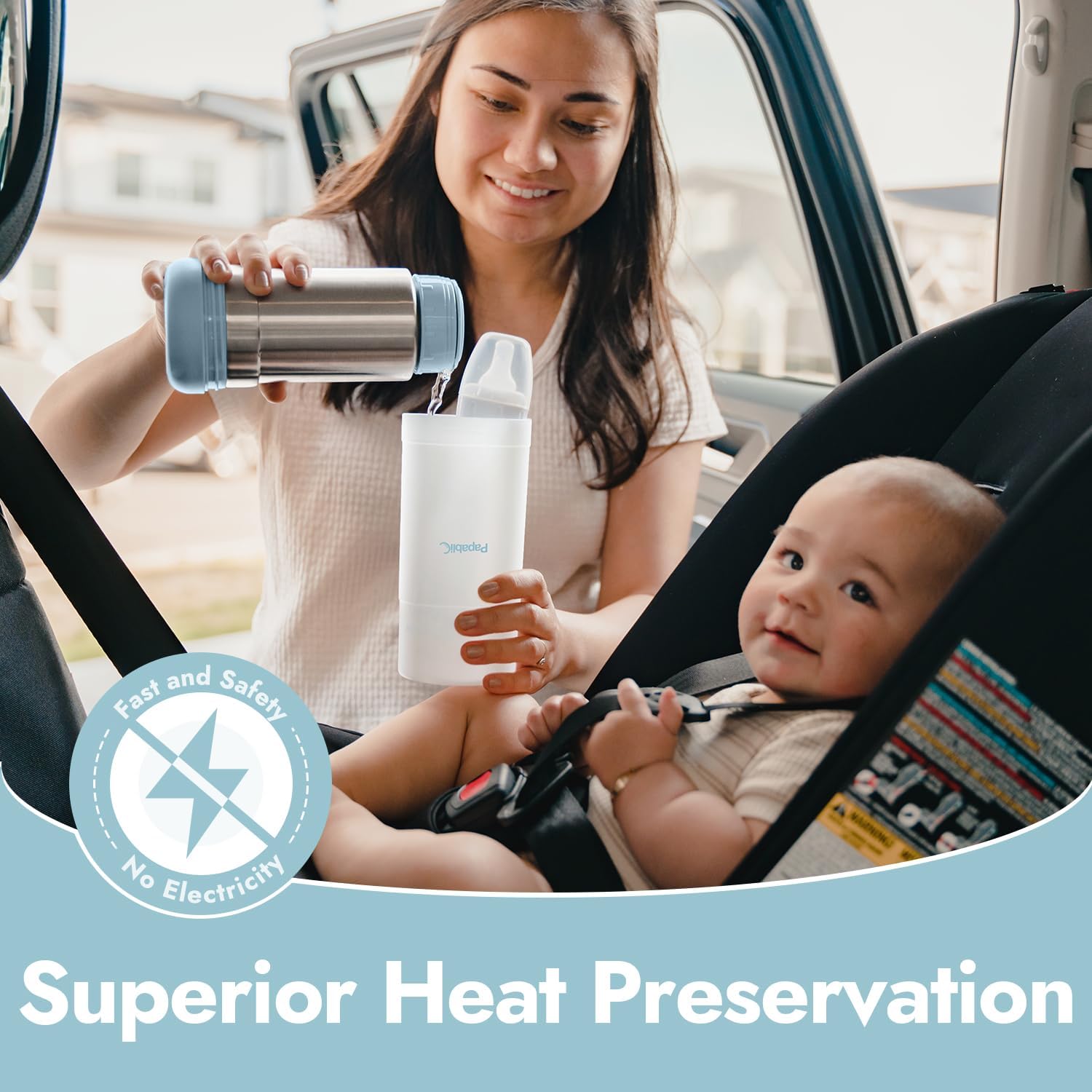 Aquecedor de Mamadeira Portátil Papablic Plus para Viagem 3 Aquecedor de Mamadeira Portátil Papablic Plus para Viagem - Imagem 3