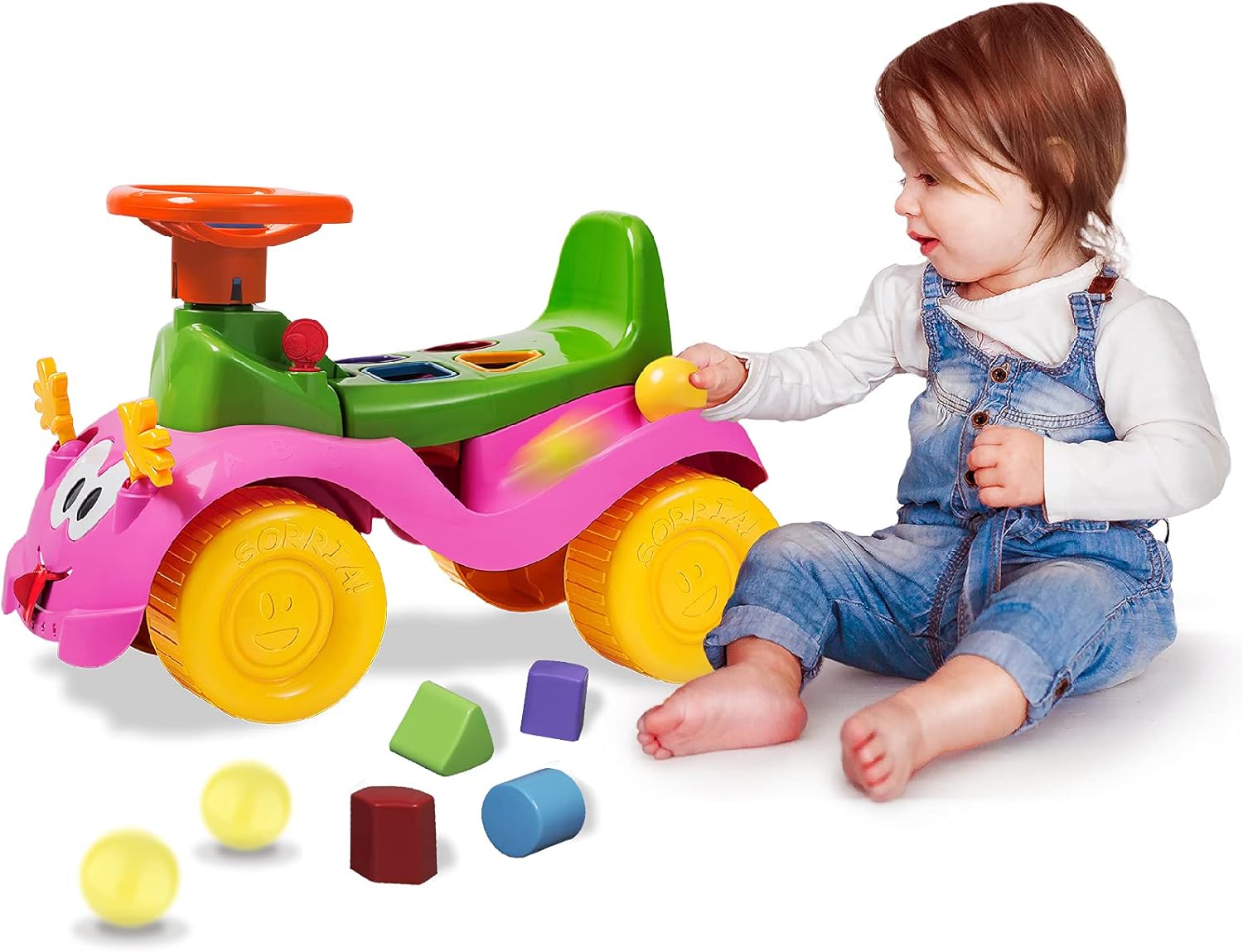 Totokinha Bolinha Cardoso Toys Menina Brinquedo Educativo Rosa 4 Totokinha Bolinha Cardoso Toys Menina Brinquedo Educativo Rosa - Imagem 4