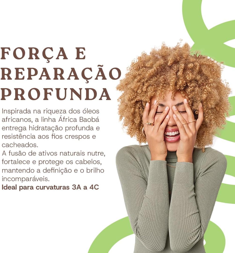 Condicionador Apse Cosmetics África Baobá Restaurador 1000ml 2 Condicionador Apse Cosmetics África Baobá Restaurador 1000ml - Imagem 2