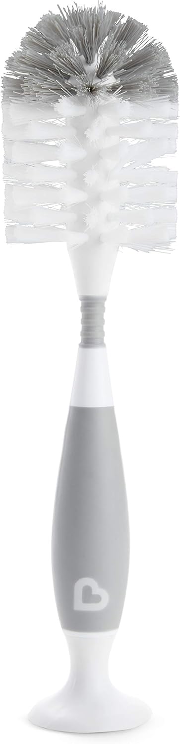 Kit Limpeza e Secador de Mamadeiras Munchkin com Escova Cinza 5 Kit Limpeza e Secador de Mamadeiras Munchkin com Escova Cinza - Imagem 5