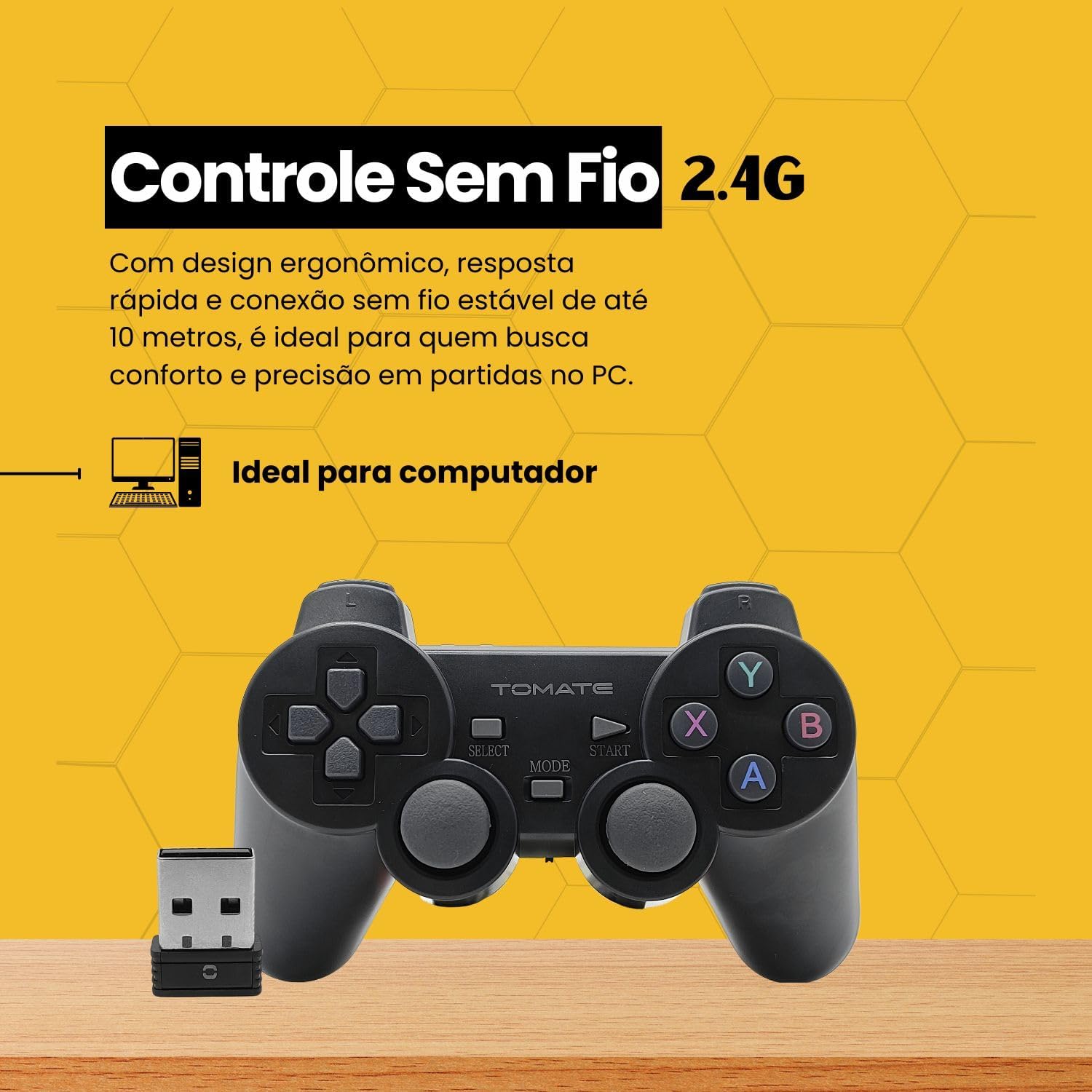 Controle Sem Fio NANU SHOP MAY-004A Joystick Gamer para PC 9 Controle Sem Fio NANU SHOP MAY-004A Joystick Gamer para PC - Imagem 9