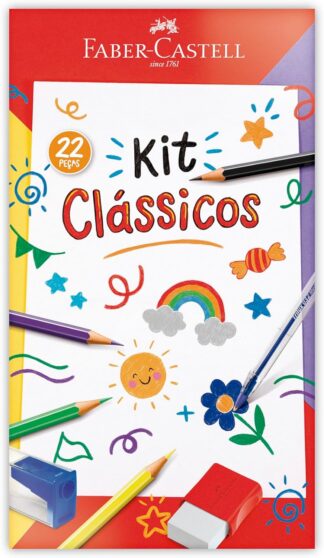Kit Clássicos Faber-Castell 370514 Conjunto com 22 Peças