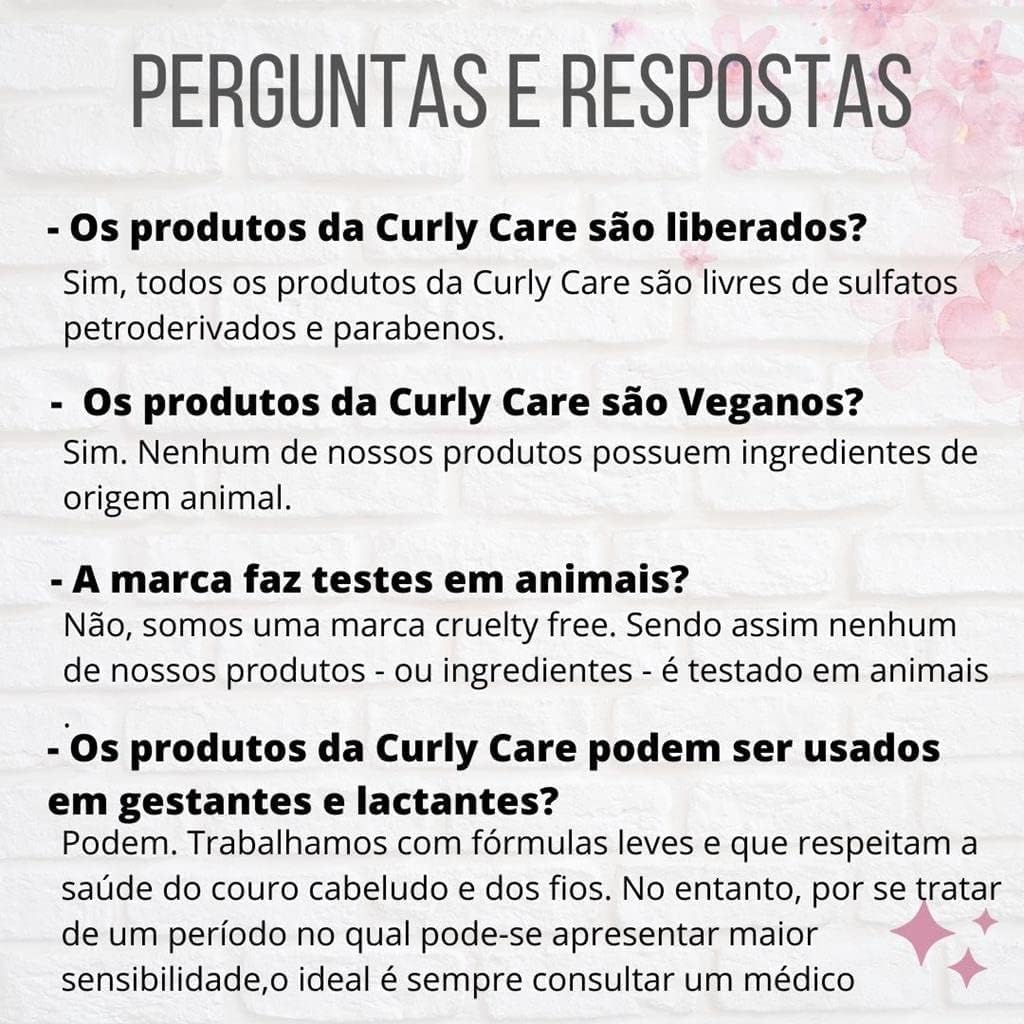 Condicionador Nutritivo Curly Care 300ml para Cabelos Ressecados 4 Condicionador Nutritivo Curly Care 300ml para Cabelos Ressecados - Imagem 4