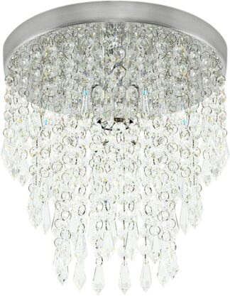 Plafon de Cristal Marryluz ManuCrillic Luxo para Teto 25cm