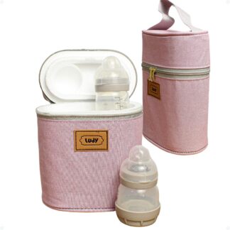 Bolsa Porta Mamadeira Térmica Pililica Baby Modelo 002 Rosa