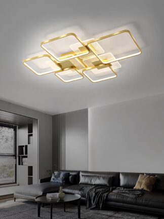 Luminária Teto LED WANDASHAN Quadrada Dimerizável Controle Remoto