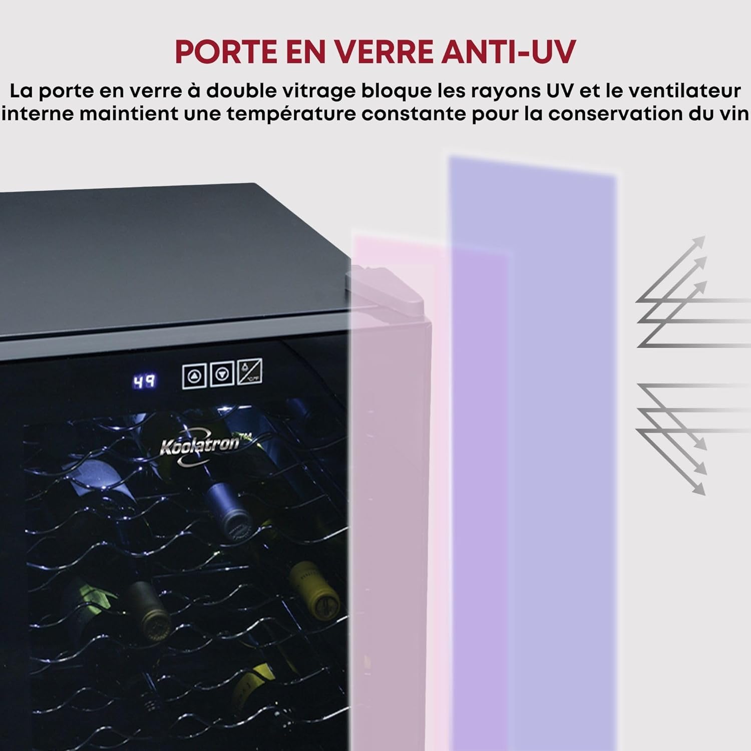 Refrigerador de Vinho Koolatron WC20 20 Garrafas Termoelétrico 3 Refrigerador de Vinho Koolatron WC20 20 Garrafas Termoelétrico - Imagem 3