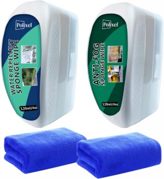 Kit Vidro Polixel Water+Fog Repelente Água e Antiembaçante