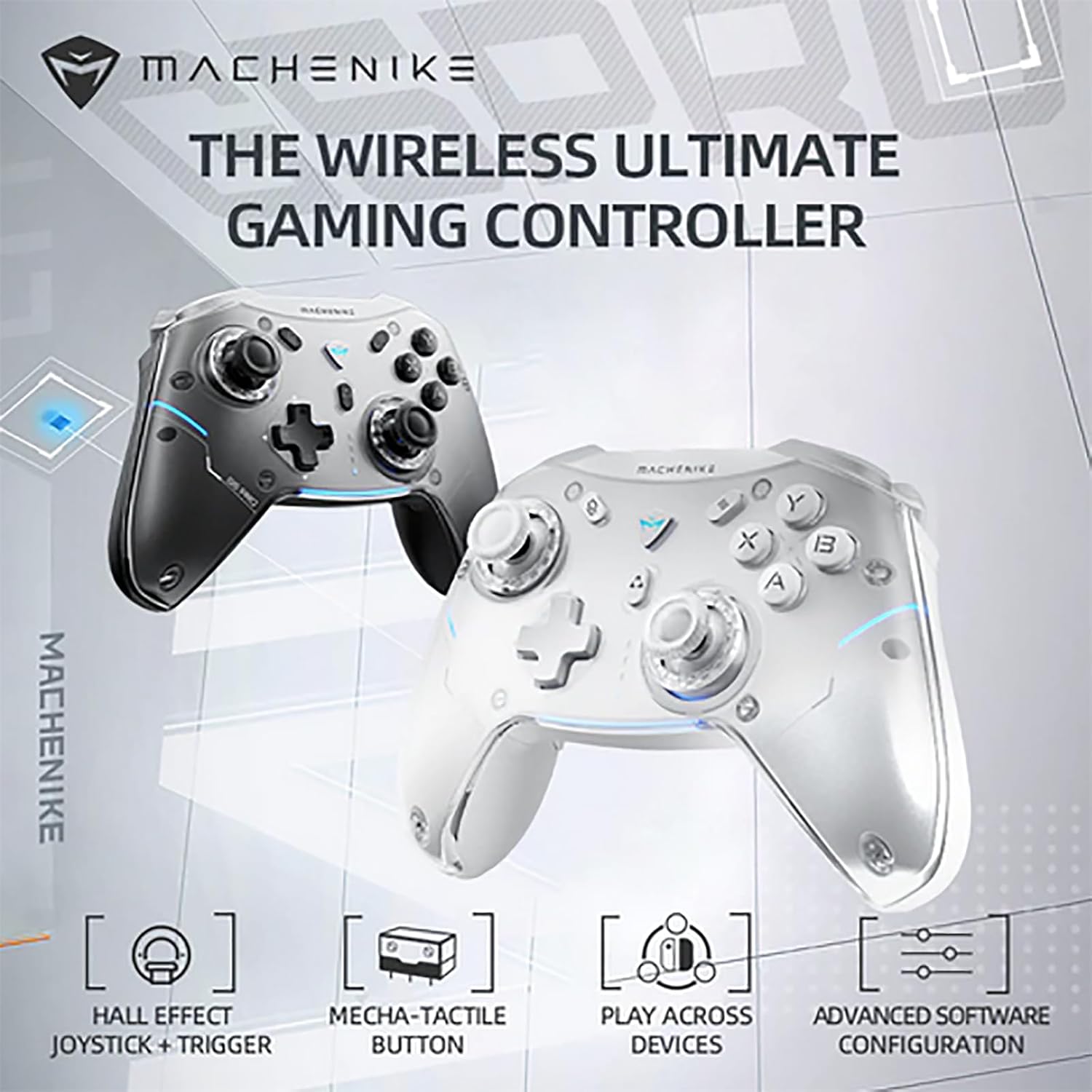 Controle Gamer Machenike G5 Pro Sem Fio Bluetooth para PC e NS 2 Controle Gamer Machenike G5 Pro Sem Fio Bluetooth para PC e NS - Imagem 2