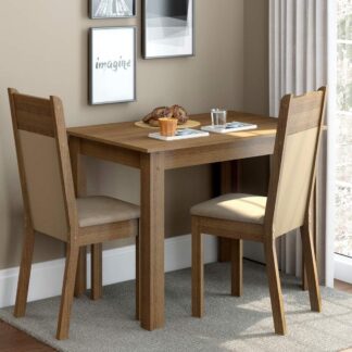 Conjunto Sala de Jantar Madesa Lola Mesa com 2 Cadeiras