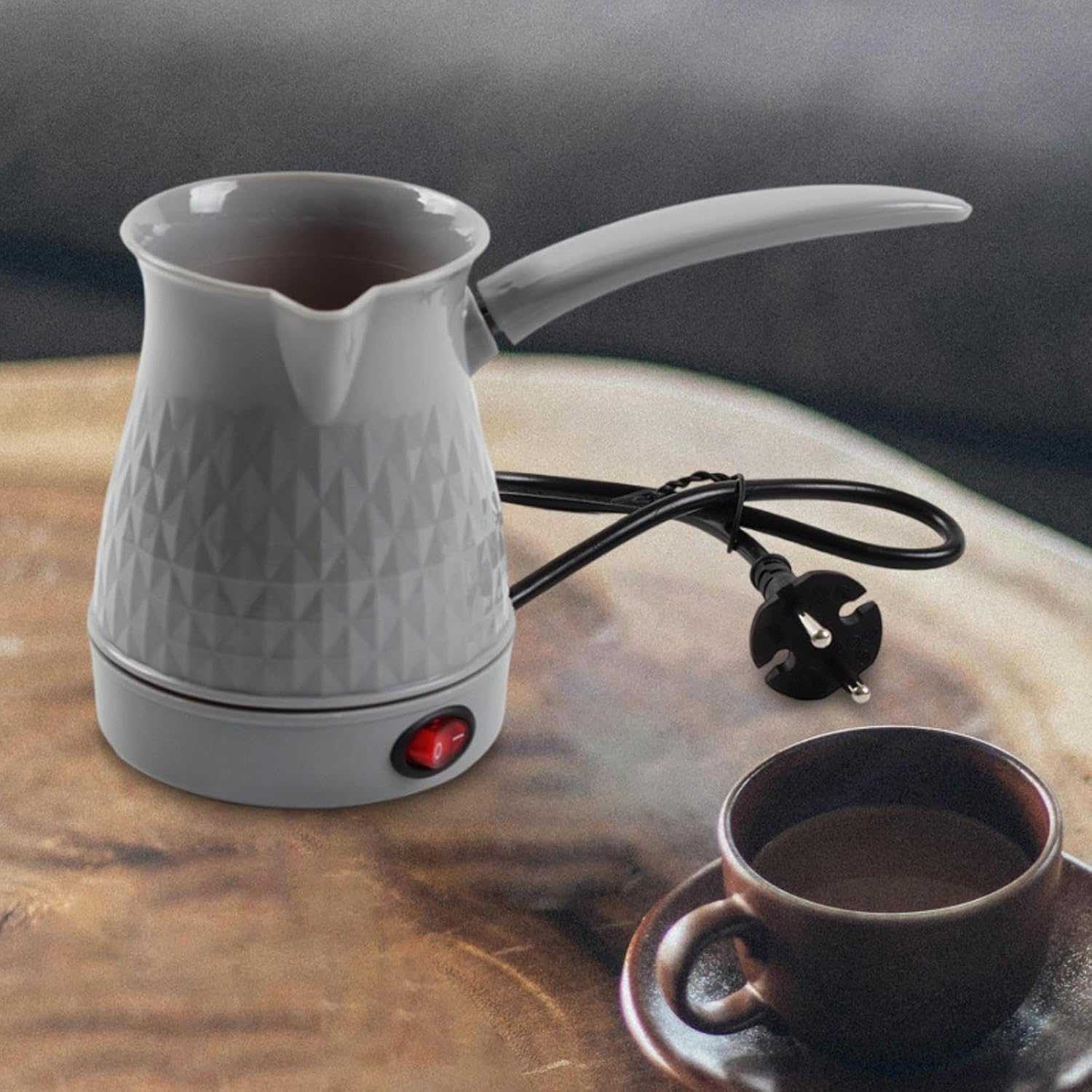 Cafeteira Turca Fxzqgnh Elétrica 0,6L para Café e Camping 7 Cafeteira Turca Fxzqgnh Elétrica 0,6L para Café e Camping - Imagem 7