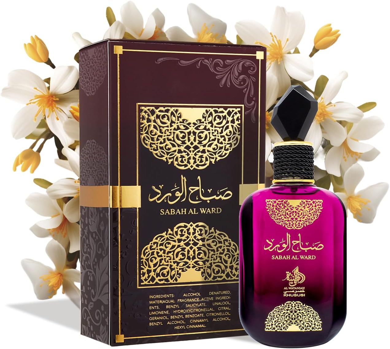 Perfume Feminino Al Wataniah Sabah Al Ward EDP 100ml 8 Perfume Feminino Al Wataniah Sabah Al Ward EDP 100ml - Imagem 8